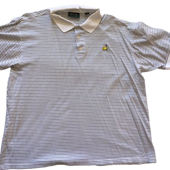 Master's Collection stripe Golf polo shirt short sleeve Augusta National Golf XL - Picture 1 of 11